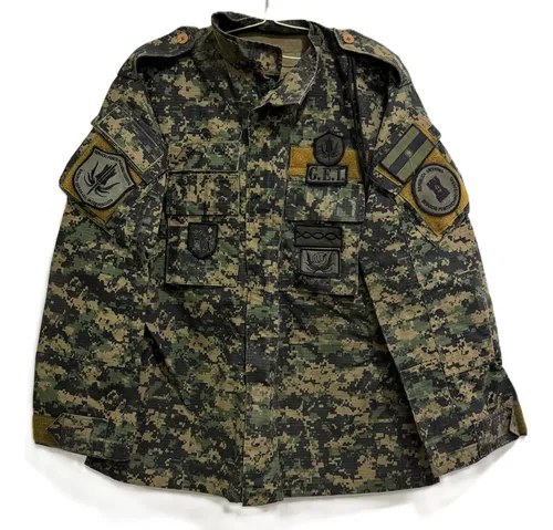 Chaquetilla Táctica Digital S-ti Corte Americano Ripstop Spf Verde Xl Camuflado