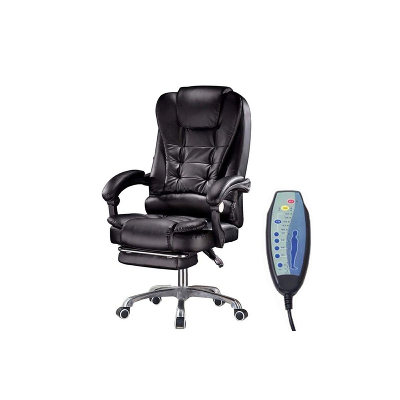 Sillón gerencial con apoya pies y masajeador