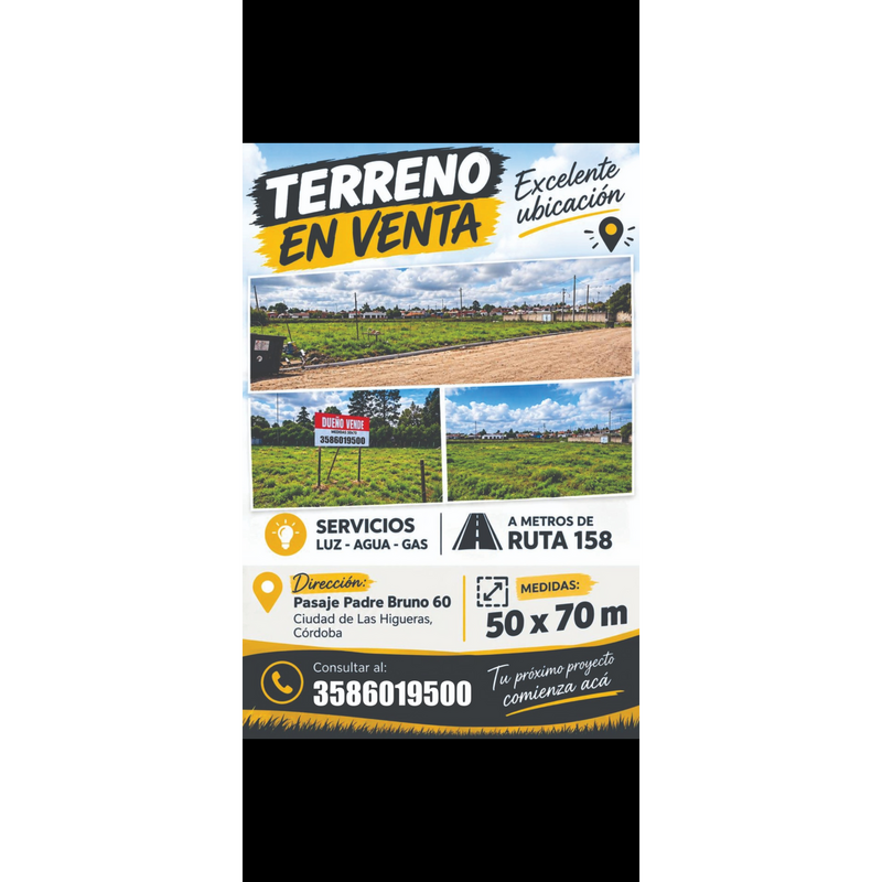 Terreno o lote en venta en Las higueras