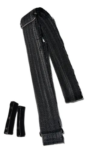 Cinto Táctico 2 Hebillas Con Velcro Spf Negro 118 Cm X 5 Pol Negro Lisa L