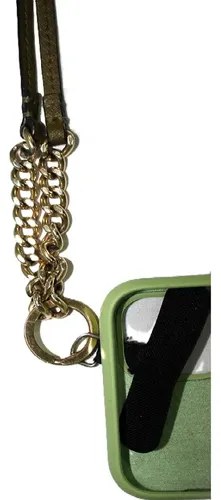 Correa Cuerina Verde Para Celular - 5