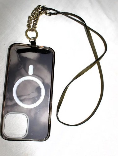Correa Cuerina Verde Para Celular - 9