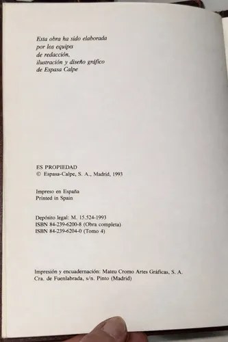 Diccionario Enciclopédico Espasa Calpe 5 T 1993 Mapas Ilustr - 2