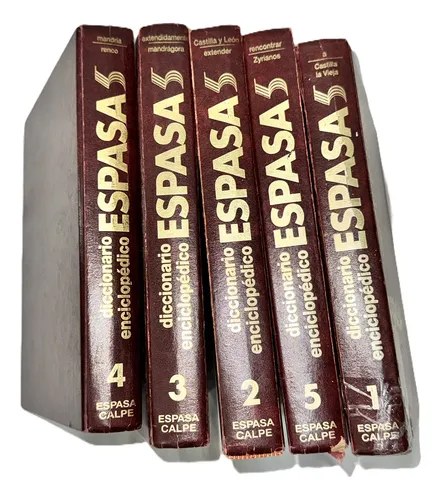 Diccionario Enciclopédico Espasa Calpe 5 T 1993 Mapas Ilustr - 3