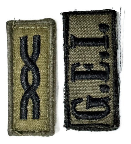 Escudo Parche Gei Grado 2 Spf Servicio Penitenciario Federal Verde Musgo Estampado