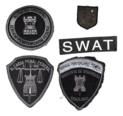Escudo Parche Gris Spf Serv Penitenciario Federal Consultar Gris Oscuro Estampado