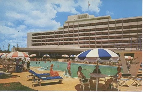 Antigua Postal Turística Hotel Embajador Santo Domingo 1960