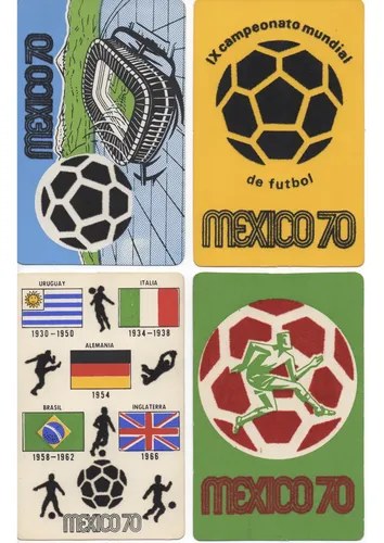 Tarjetas Postales Laper Mundial De Futbol Mexico 1970