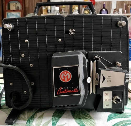 Proyector De Cine Mansfield Customatic 331 8mm Vintage Negro