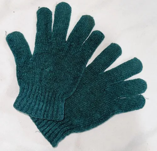 Guantes Verdes De Lana Unisex Hombre Mujer Invierno Euskal Verde Oscuro 1 Lisa