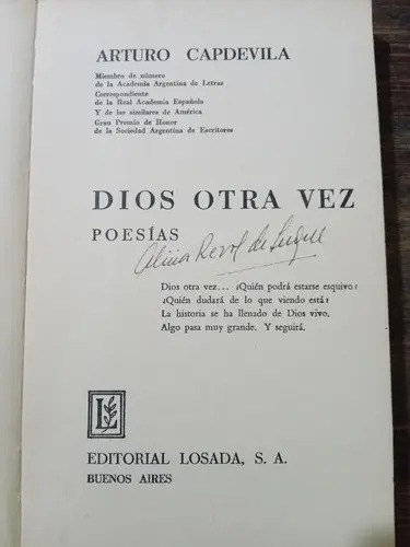 Dios Otra Vez, Poesía Española, Arturo Capdevila - 2