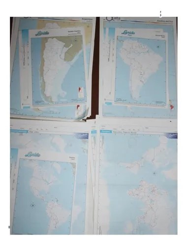 Kit Escolar Rivadavia Mapas - Ideal Para Estudio X 22