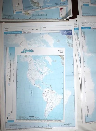 Kit Escolar Rivadavia Mapas - Ideal Para Estudio X 22 - 2
