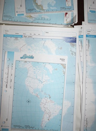 Kit Escolar Rivadavia Mapas - Ideal Para Estudio X 22 - 5