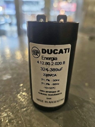 Capacitor Ducati 324-389uf 4.12.80.20.20b 220v Para Arranque - 2