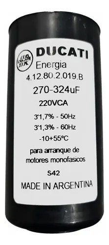 Capacitor Electrolítico Ducati 270-324uf 4.12.80.2.019.b