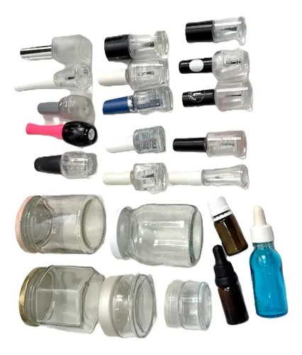 Lote De 23 Envases De Vidrio Ver Lista Distintos Tamaño Agua - 9