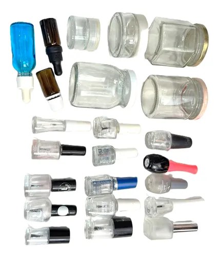 Lote De 23 Envases De Vidrio Ver Lista Distintos Tamaño Agua - 10