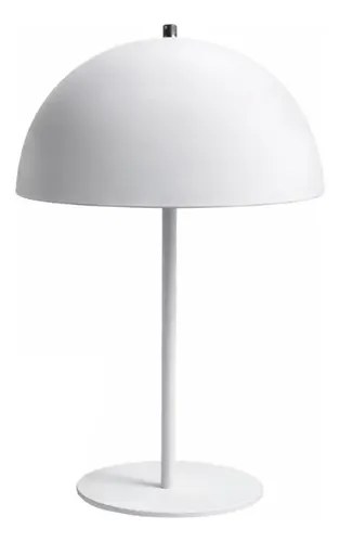 Lámpara De Escritorio Ferrolux L-246 De Chapa, Blanca Para Led E27 Blanco