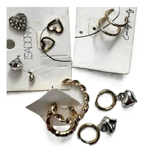 Lote Tobillera Pulsera Dije Aros Todo Lista Precio Publicado Plateado 45.72 Cm - 11