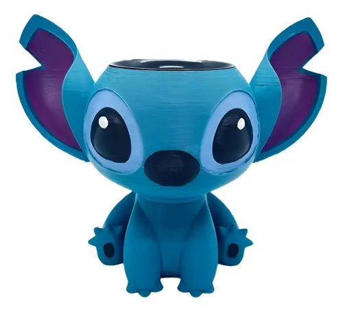 Mate Stitch Cuerpo Entero Incluye Bombilla Color Azul