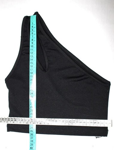 Musculosa Top Lycra Negro T S Para Busto 85 A 90 Impecable Negro Lisa S - 6