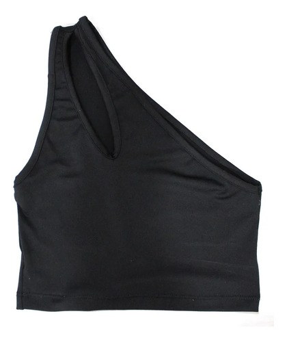 Musculosa Top Lycra Negro T S Para Busto 85 A 90 Impecable Negro Lisa S - 7