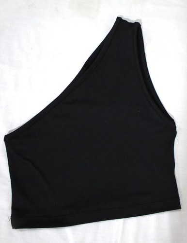 Musculosa Top Lycra Negro T S Para Busto 85 A 90 Impecable Negro Lisa S - 9