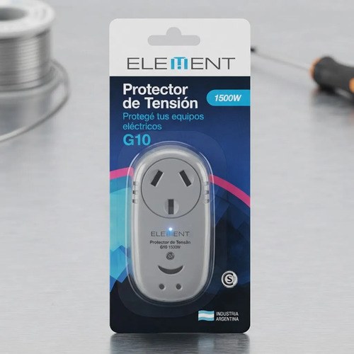 Protector De Tension Element G10 242/190v 1500w Gris Oscuro