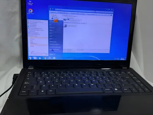 Notebook Commodore Dual Core 2.2ghz 4gb Hdmi Ssd Funciona Negro