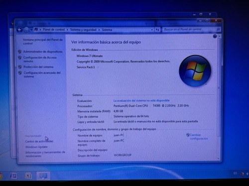Notebook Commodore Dual Core 2.2ghz 4gb Hdmi Ssd Funciona Negro - 7