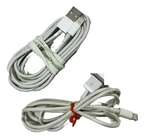 Pack iPhone + 2 Cable Usb Compatible Lightning 1 Metro Blanco - 5