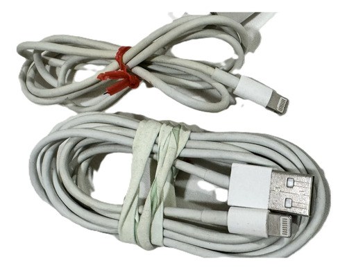 Pack iPhone + 2 Cable Usb Compatible Lightning 1 Metro Blanco - 6
