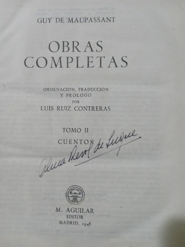 Guy De Mapassant, Obras Completas Tomo 2 - 3