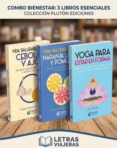 Combo 3 Libros Salud Natural Y Yoga - Plutón - 2