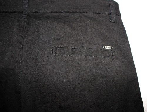 Pantalon El Don De Gabardina Negro Elastizado Hombre Negro Liso 30 S - 5
