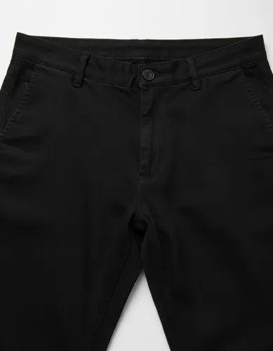 Pantalon El Don De Gabardina Negro Elastizado Hombre Negro Liso 30 S - 10