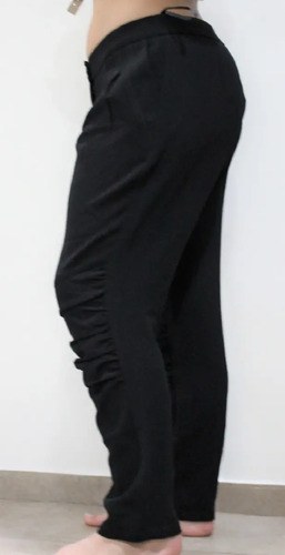 Pantalon Mujer Poliest Negro Travel Couture T 44 Importado Negro Liso 44 - 2