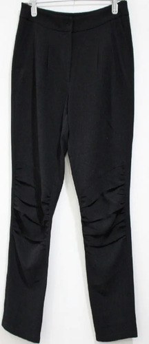 Pantalon Mujer Poliest Negro Travel Couture T 44 Importado Negro Liso 44 - 4