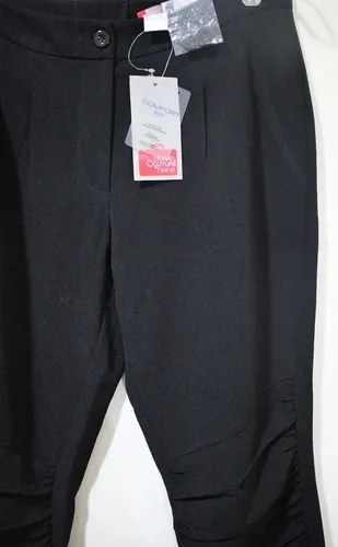 Pantalon Mujer Poliest Negro Travel Couture T 44 Importado Negro Liso 44 - 5