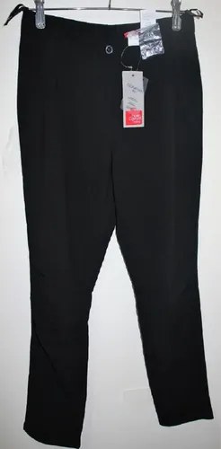 Pantalon Mujer Poliest Negro Travel Couture T 44 Importado Negro Liso 44 - 7