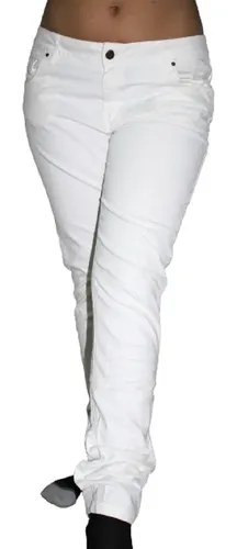 Pantalón Jean Blanco. Kevingston Elastizado T 44 Chupín. L Blanco Liso L - 2
