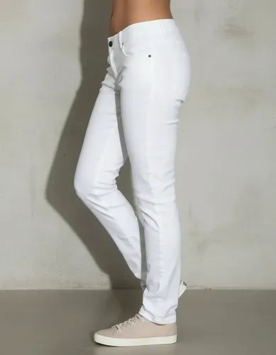 Pantalón Jean Blanco. Kevingston Elastizado T 44 Chupín. L Blanco Liso L - 9