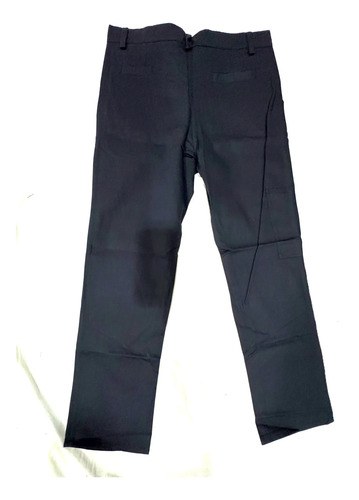 Pantalón Negro Hombre Marca Speed Unlimited, Gabardina 100% Negro Liso 46 - 8