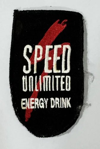 Parche Speed Unlimited X 2 Dos Tamaños 7 X 4 Cm Y 11 X 5 Cm Negro Speed Unlimted