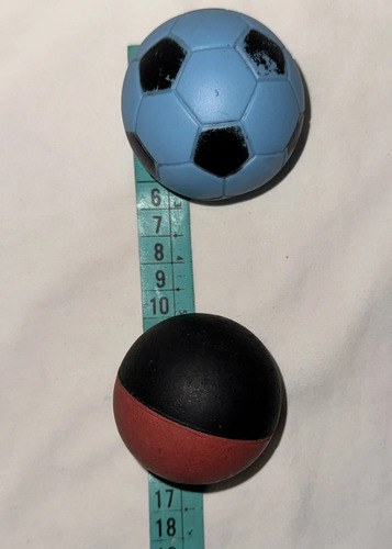 Pelota De Goma X 3 Juguete Pingpong O Mascotas Perro 6cm Bordó - 7