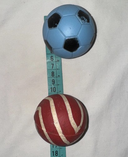 Pelota De Goma X 3 Juguete Pingpong O Mascotas Perro 6cm Bordó - 8