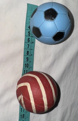 Pelota De Goma X 3 Juguete Pingpong O Mascotas Perro 6cm Bordó - 9