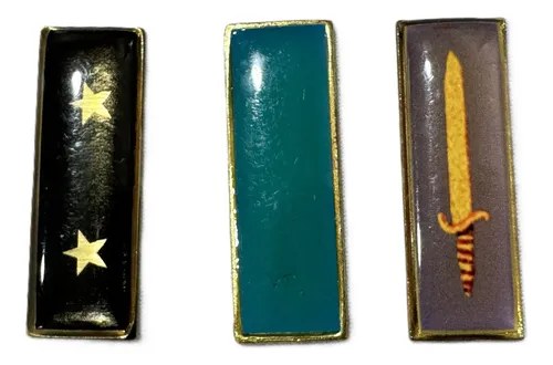 Pin Militar X 3 Metal Spf Servicio Penitenciario Fed Azul Acero Militar