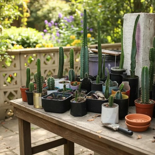 Planta Cactus Euphorbia Trigona Y-o Nopal X 3 De 5 A 15 Cm
